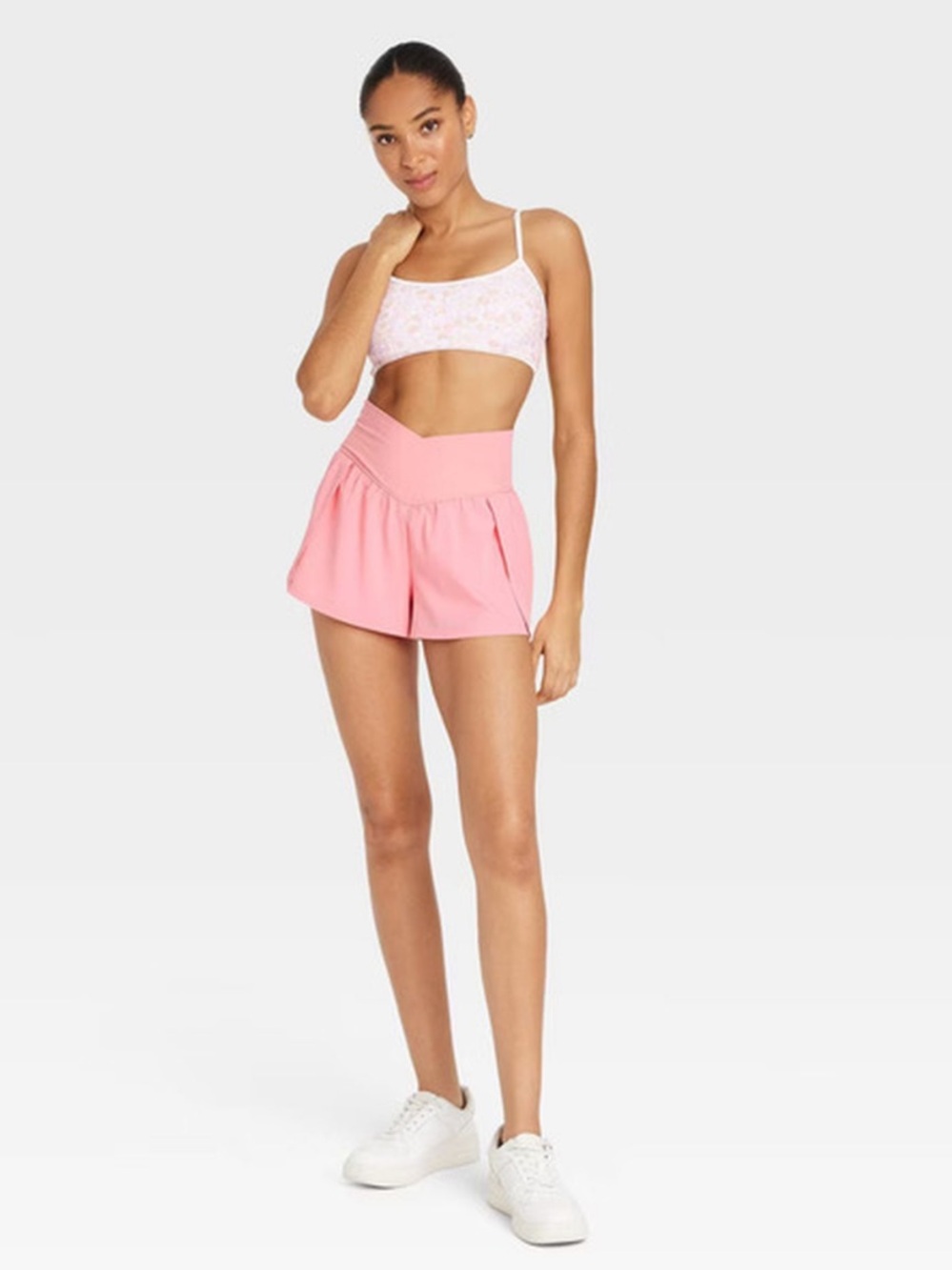 JoyLab Pleated Side Woven High-Rise Shorts | Size XL
